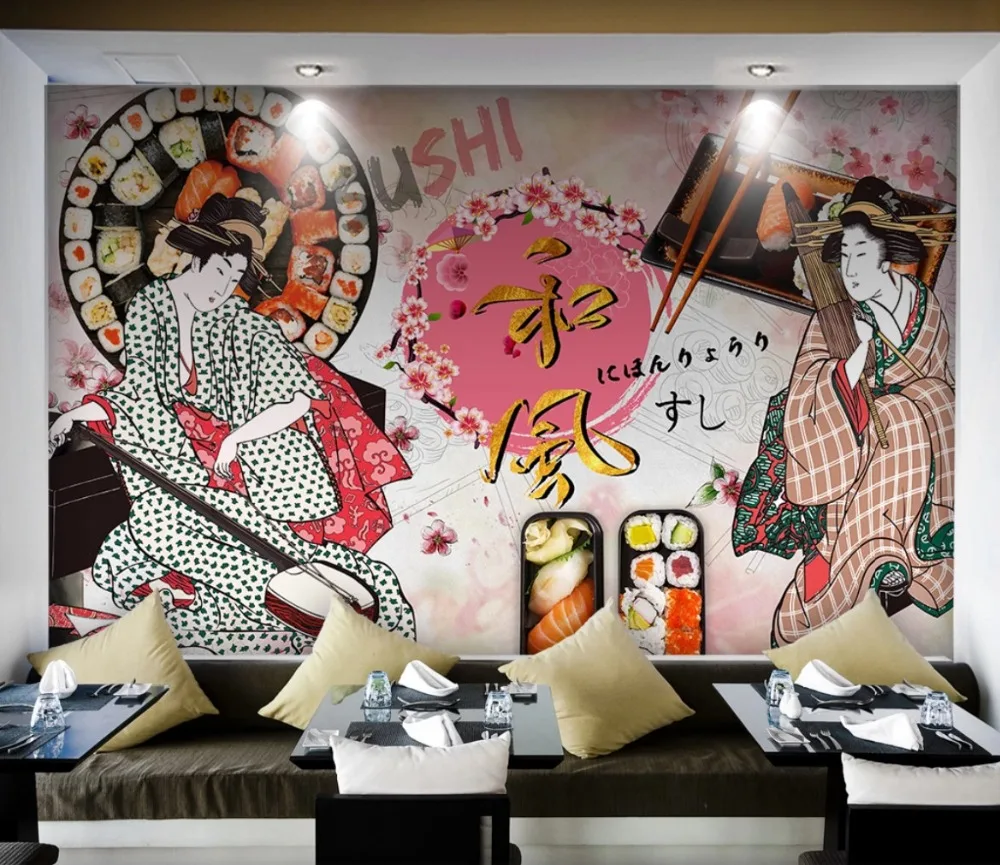 parede japonês restaurante clássico ferramentas fundo papéis decoração da sua casa
