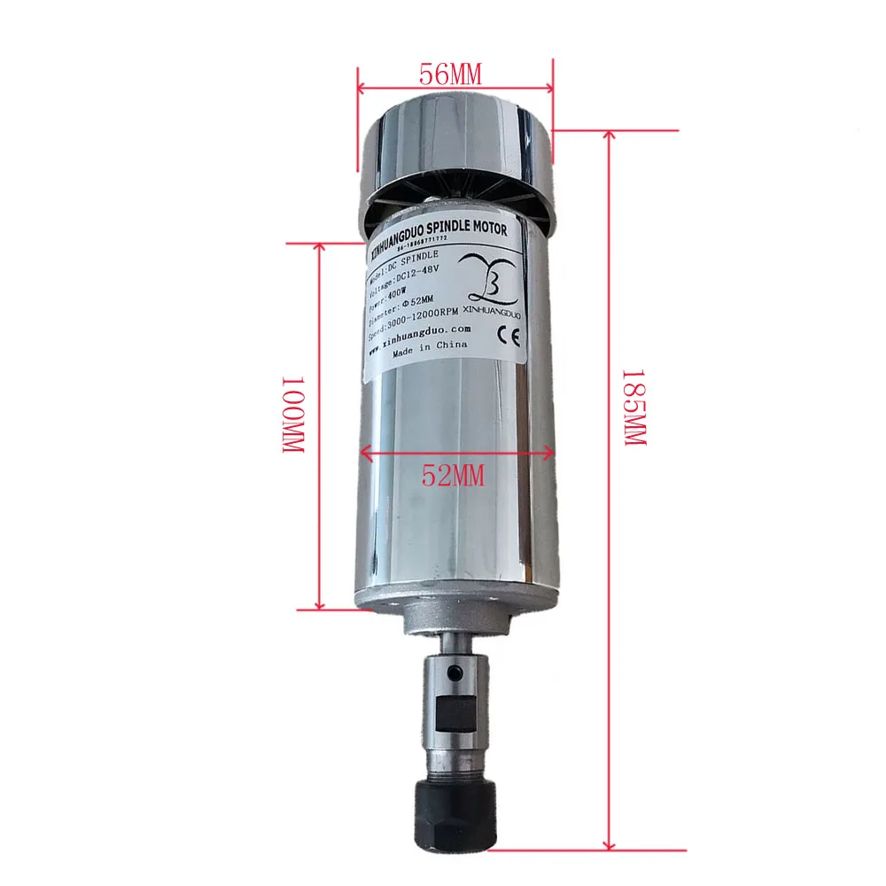 С воздушным охлаждением 0.4kw CNC spindleMotor Kit ER11 патрон 400 Вт мотор шпинделя+ регулятор скорости питания для гравировки