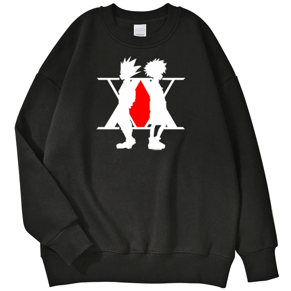 

Japanese HunterÃ—Hunter Sweatshirts For Men Funnny Two Cool People Sweatshirt Hoodie Street Fashion Crewneck Men Tracksuit