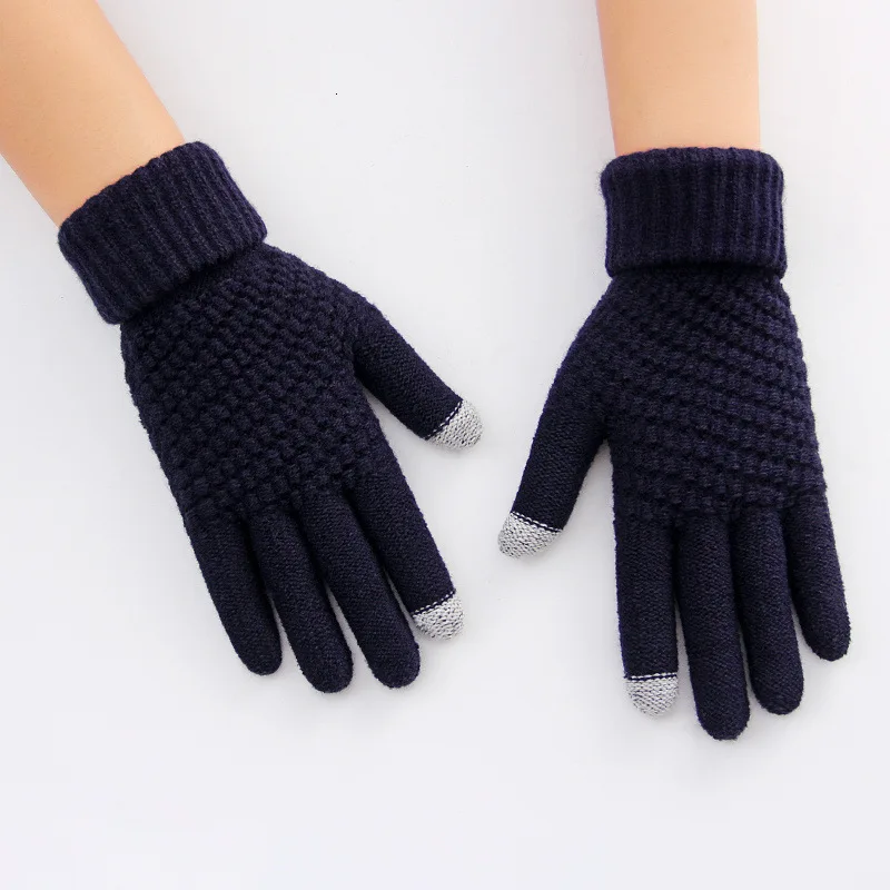 Women Gloves Winter варежки перчатки зимние варежки женские перчатки мужские зимние перчатки перчатки мужские Promotion - Цвет: dark blue