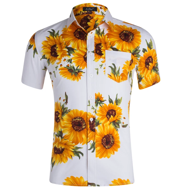 sunflower hawaiian shirt