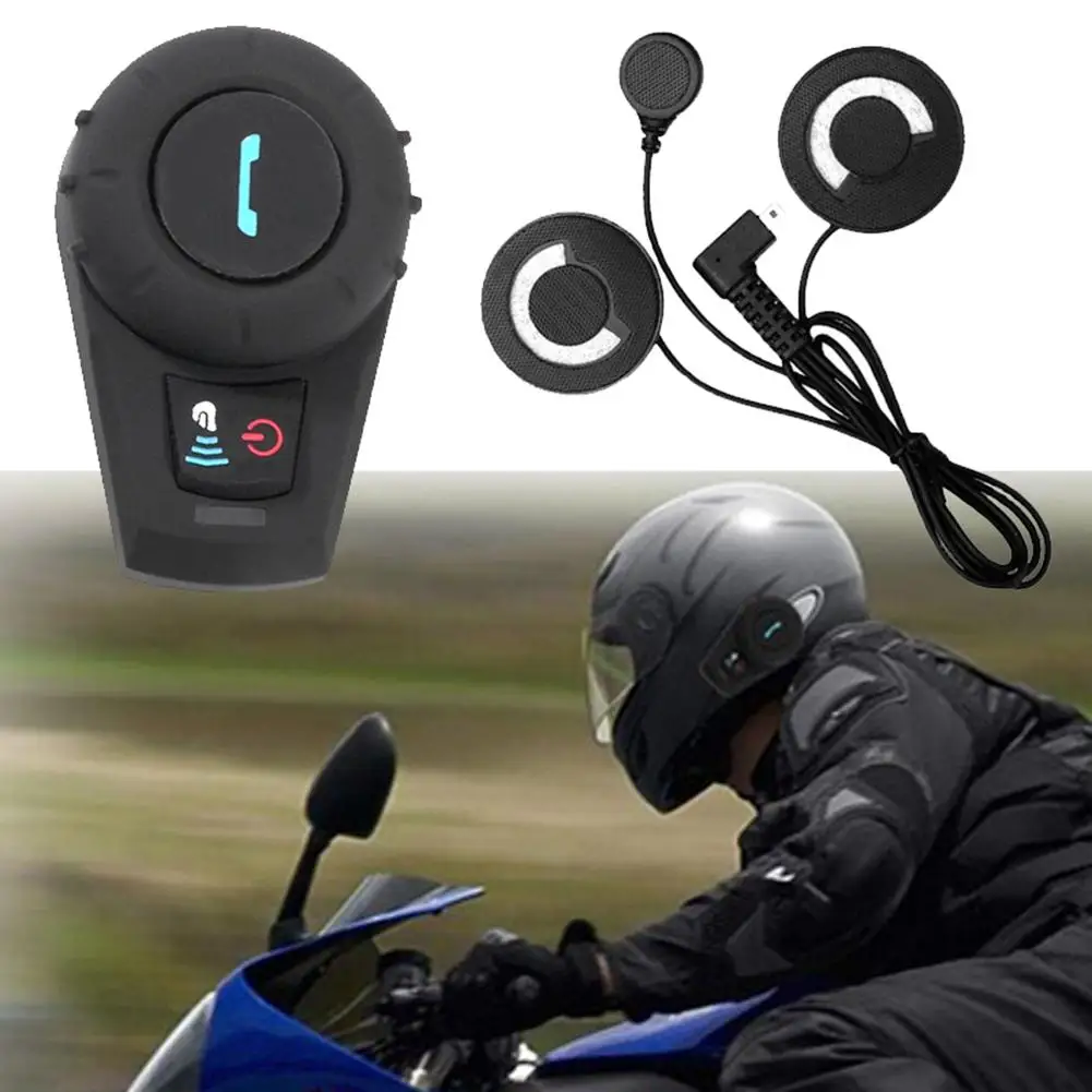 500 м Мотоциклетный Bluetooth шлем FM домофон гарнитура связь