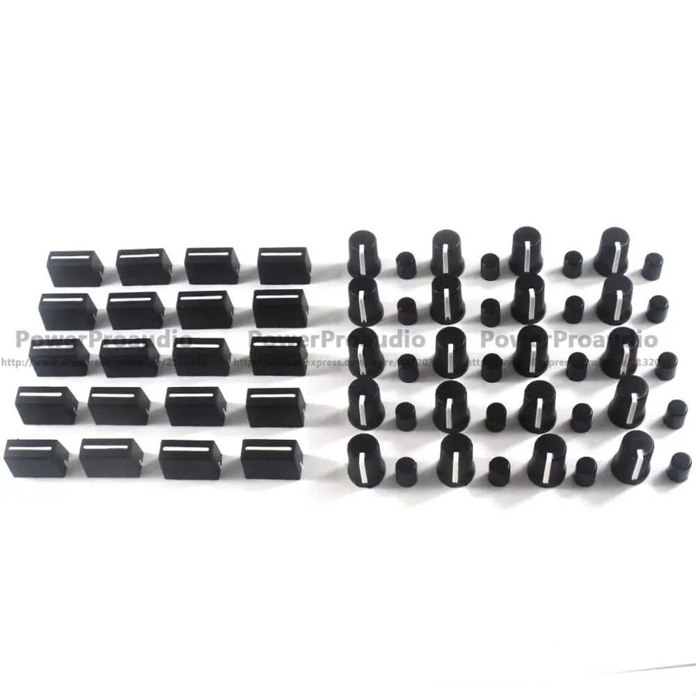 20pcs Rotary Knob+20pcs Fader Cap For Rane Mixer Ttm 57 61 62 64 68