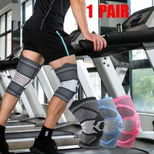

Knee Brace Knee Support Compression Sleeve with Side Stabilizers & Silicone Patella Gel Pad for Meniscus Tear Arthritis Jogging