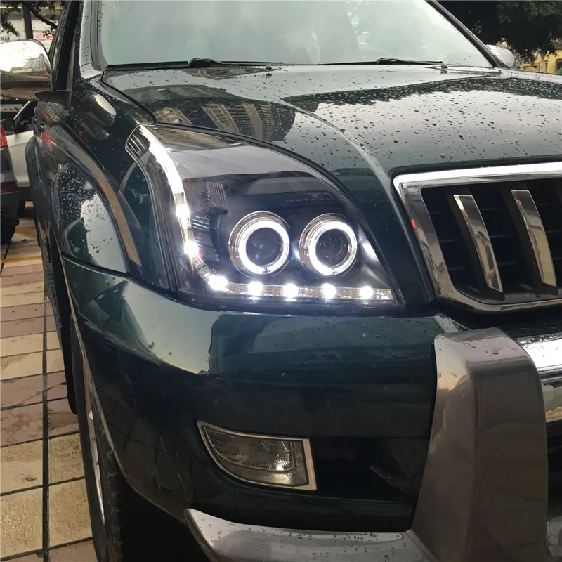 Автомобильный Ангельские глазки спереди светильник для Toyota Prado FJ120 LC120 головной s