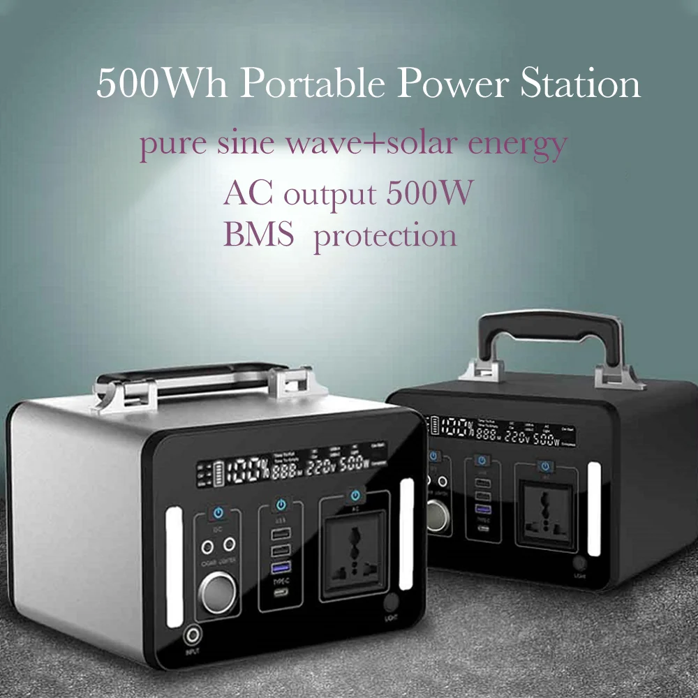 Prostar free energy 12v pure sine wave 500w solar generator portable