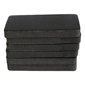 

6PCS Treadmill Mat Sound Insulation Cushion Exercise Equipment Mat with High Density Rubber