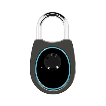 

USB Smart Fingerprint Lock Rechargeable Keyless IP66 Waterproof Anti-Theft Digital Padlock for Locker, Door, Luggage, Backpack