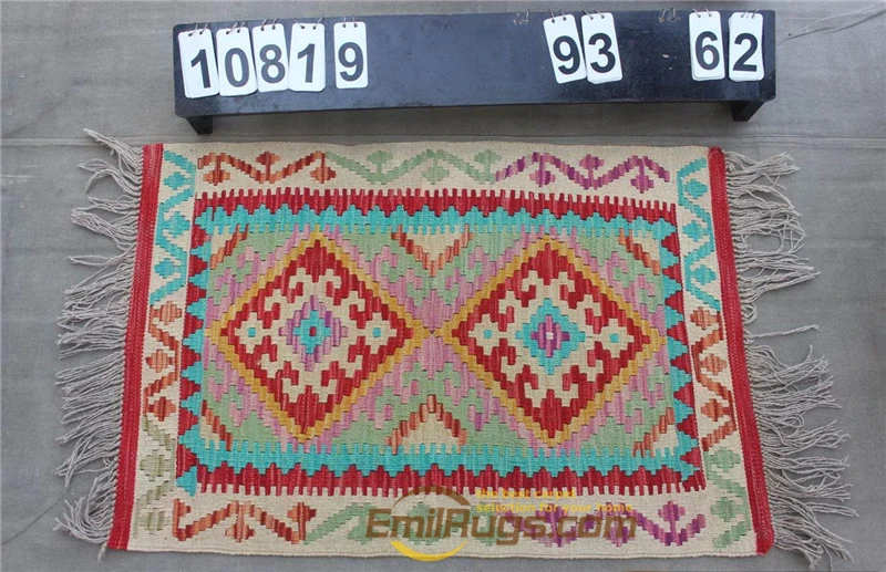 10819 Келим ковер из натуральной шерсти прошитый вручную для жизни gc131Afghan07yg22 - Цвет: 10819