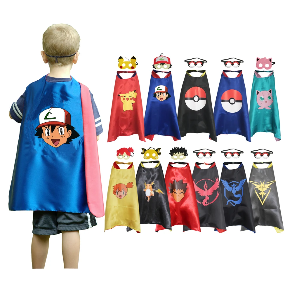 Хэллоуин Детский покемон косплей мальчики девочки Picochu накидка с маской детский