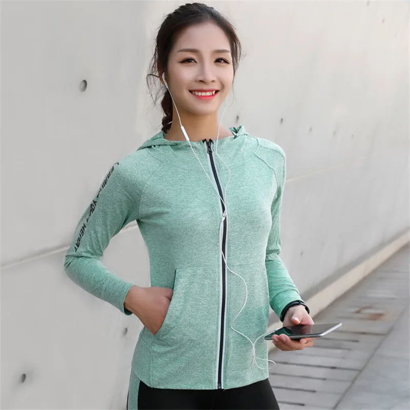 

women jacket yoga jacket female quick-drying thin tights thin section fitness running sports jacket women jacket boho iamgia