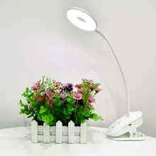 Rechargeable LED Clip Desk Lamp Touch Makeup Light Night Light Led Table Lamp Eye Protection 3 Modes Reading Study Lamps USB D30 desk lamp usb rechargeable touch switch led clip on table reading light dc 5v 500ma night light