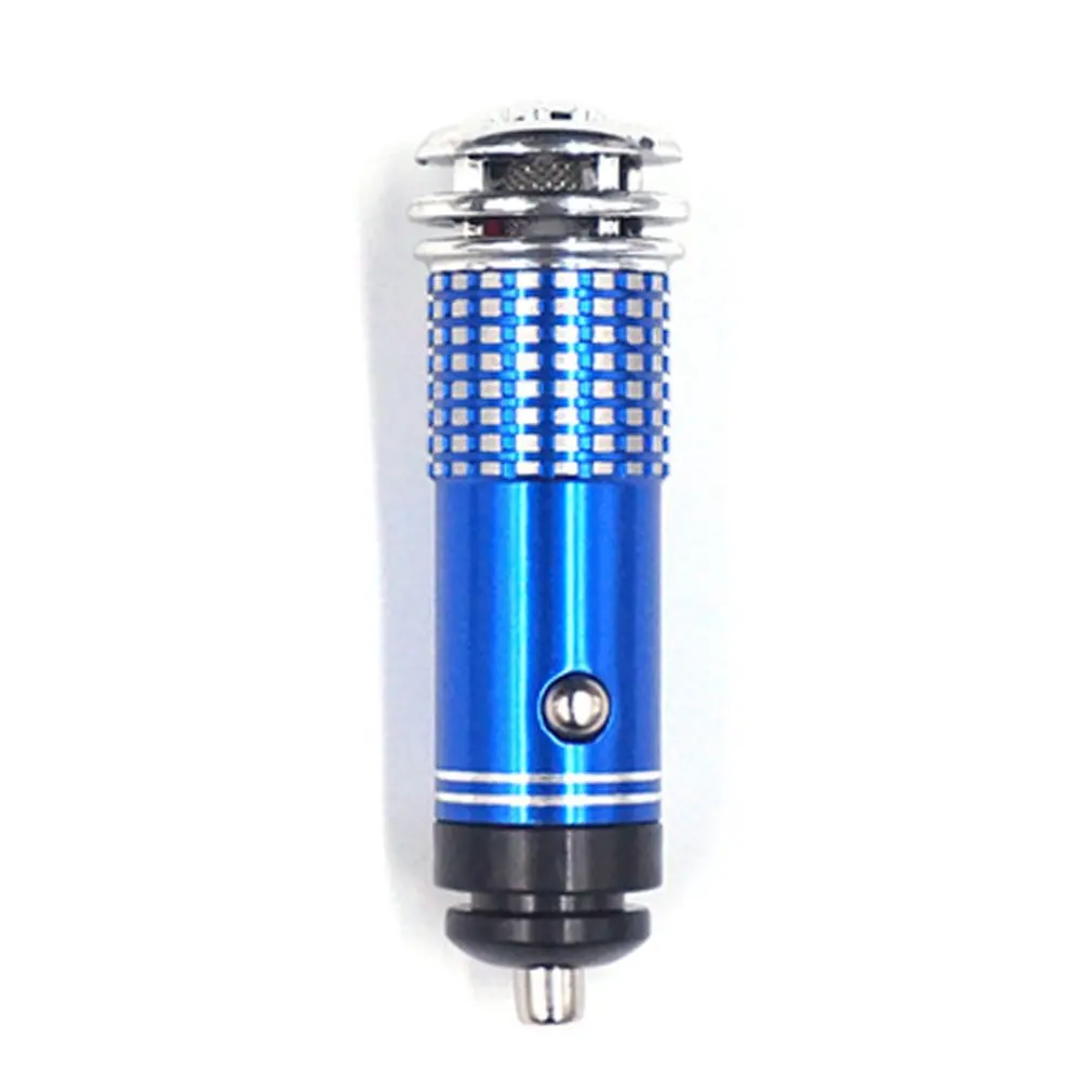 

Mini Auto Car Fresh Air anion Ionic Purifier Oxygen Bar Ozone Ionizer cleaner Vehicle Air Freshener With Blue Light Decorations