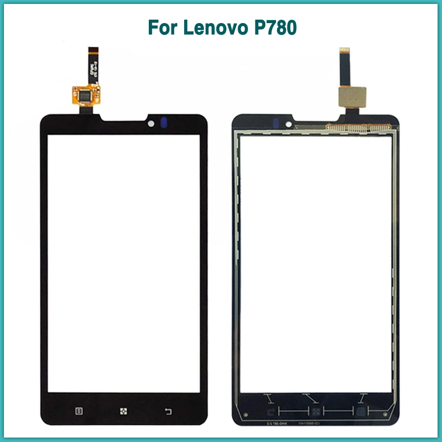 

new P780 Touchscreen For Lenovo P780 P 780 5.0" Touch Screen outer Front Glass panel Digitizer Sensor