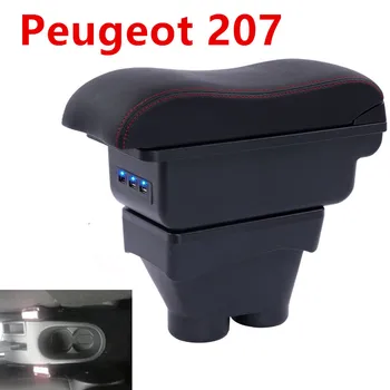 

For peugeot 207 Armrest Box Car Central Armrest Storage Box accessories