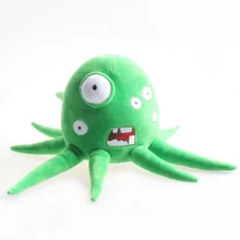 Jogo vida wobbly brinquedo de pelúcia dos desenhos animados jogo de pelúcia figura bonito monstro verde animais macios peluche presente brinquedos para meninos fãs coleção