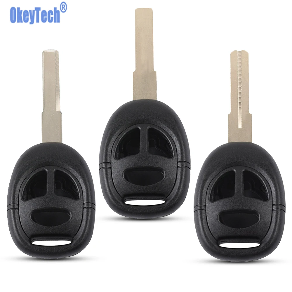 OkeyTech inteligente funda para mando a distancia del coche para SAAB 9-3 9-5 93 95 3 botones de llave de coche carcasa 3 tipos hoja sin cortar cubierta