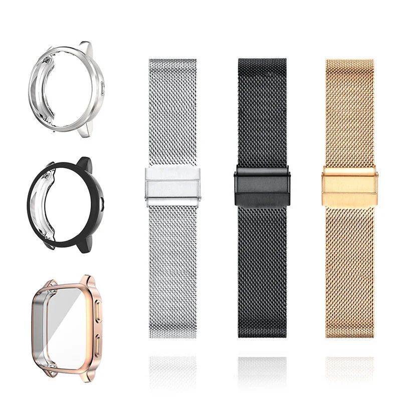 Case Screen-Protector Accessoires Bracelet Watch 4s-Strap Venu Sq-Band Vivoactive Forerunner 245