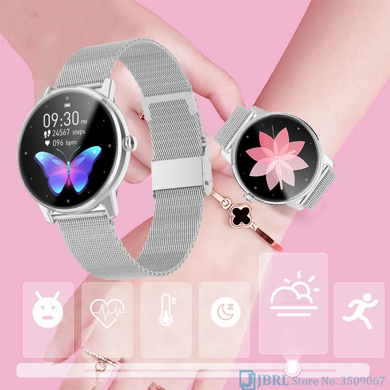 Top New Smart Watch Women Smartwatch Electronics Smart Clock Wristwatch For Android IOS Fitness Tracker Full Touch Smart-watch