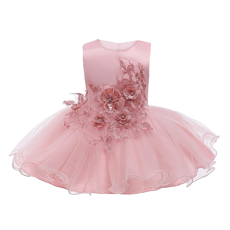 Платья для маленьких девочек на 1 год, день рождения, платье принцессы с цветочным рисунком для девочек, платье для крещения, вечерние платья для девочек, vestido infantil