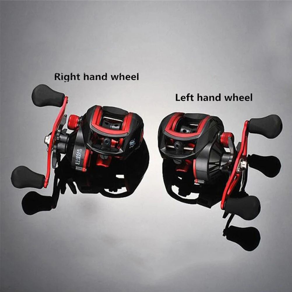 Lizard 18*1BB Metal Baitcasting Fishing Reel 8.1:1 Long Shot Left / Right Hand Fishing Wheel Bait Casting Fishing Reel