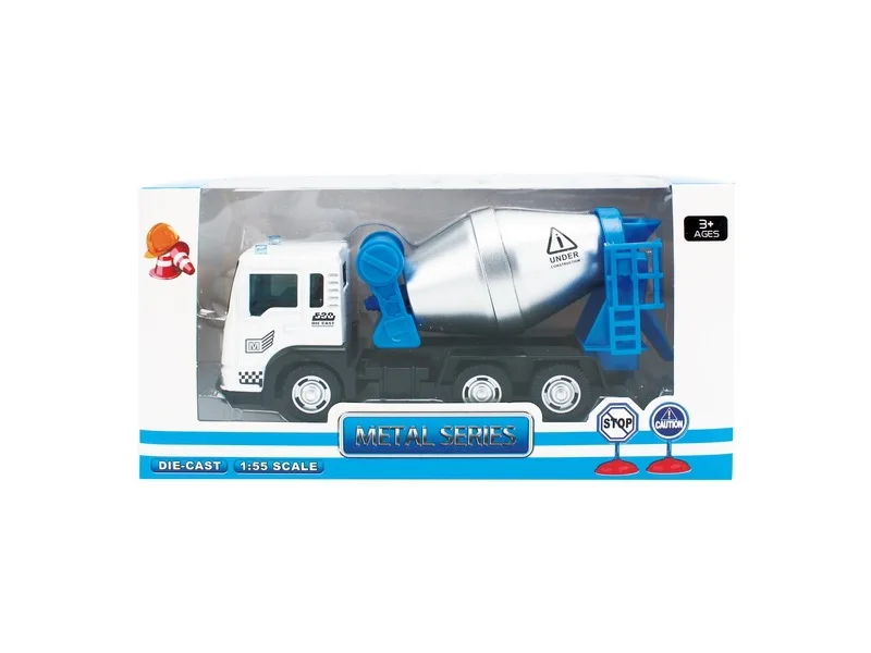 

New Style Alloy Warrior Car Model Engineering Vehicle Model Engineering Vehicle Series Mixer Truck CHILDREN'S Toy Drop-resistant