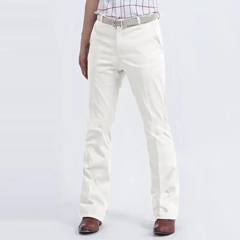 white pants slim fit mens