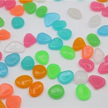 100 шт светится в темноте светящиеся камни, галька дорожки рок танк аквариум DIY Декор TUE88