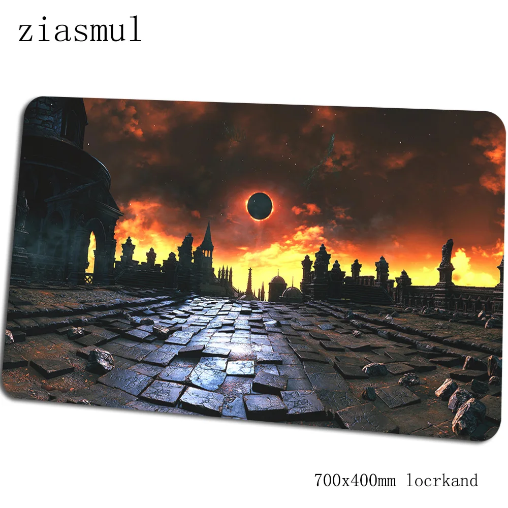 Dark souls 3 коврик для мыши 700x400x3 мм игровой коврик для мыши большой коврик для геймера Милая игровая компьютерная настольная клавиатура со встроенной мышью подставка для запястья игровые коврики - Цвет: Size 700x400x3mm