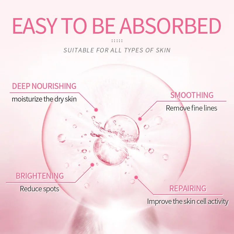 Sakura Face Lotion Moisturizing Essence Shrink Pores Repairing Facial Skin Care Products facial essence