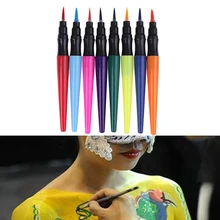 Карандаши для окрашивания лица и тела, комбинированная структура, карандаши для окрашивания лица, Рождественский карандаш для окрашивания тела, ручка-карандаш для детской вечеринки, макияж, 1 шт