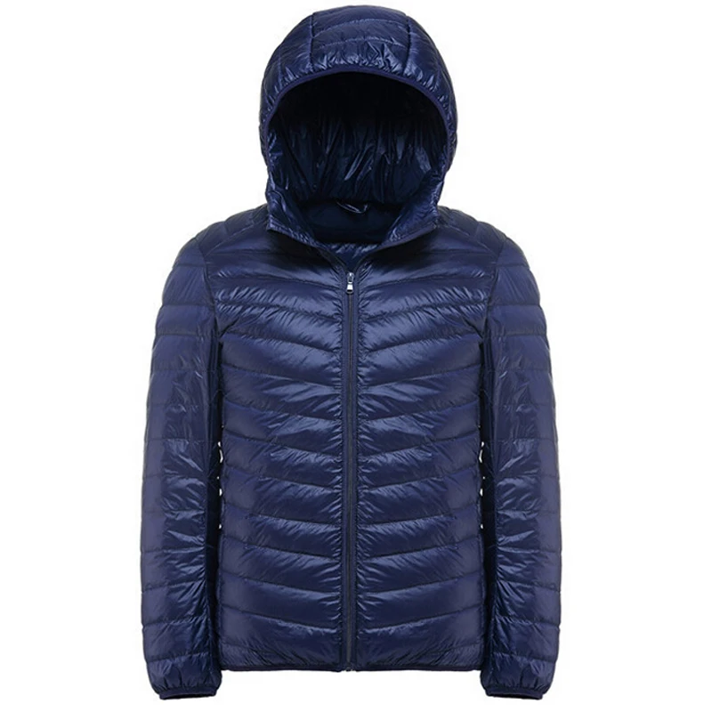 Мужская куртка на утином пуху, Осень-зима, Повседневный, приталенный, легкий пуховик, Doudoune Homme, мужские куртки, новая брендовая одежда