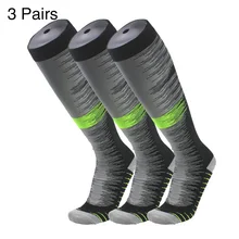 3 пары, уличные, полиэфирные, против усталости, высокие чулки, спортивные, облегчающие боль, Нескользящие, Компрессионные носки, полеты, путешествия