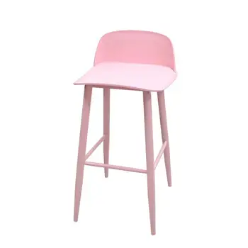 

Nordic modern minimalist backrest chair bar stool high table and chairs front desk cashier