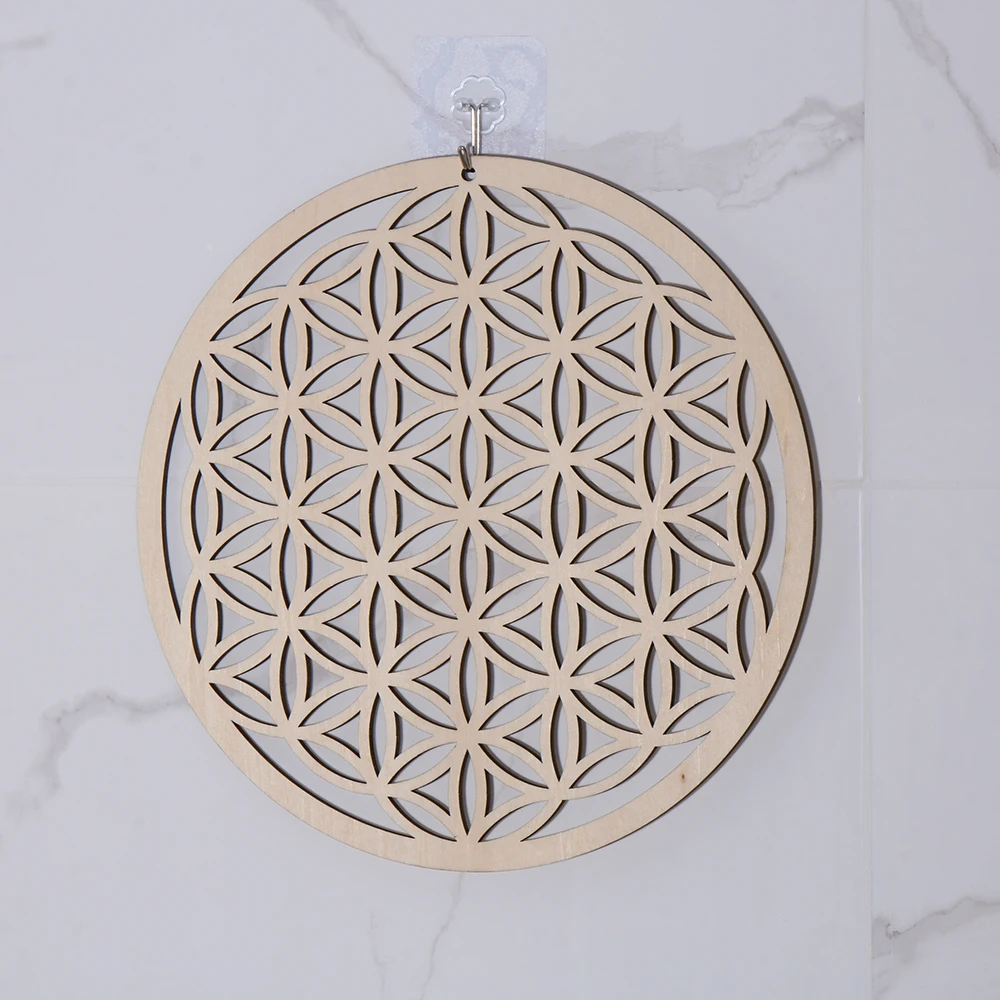 Flower of Life Laser Cut Wooden Wall Art & Coaster 6