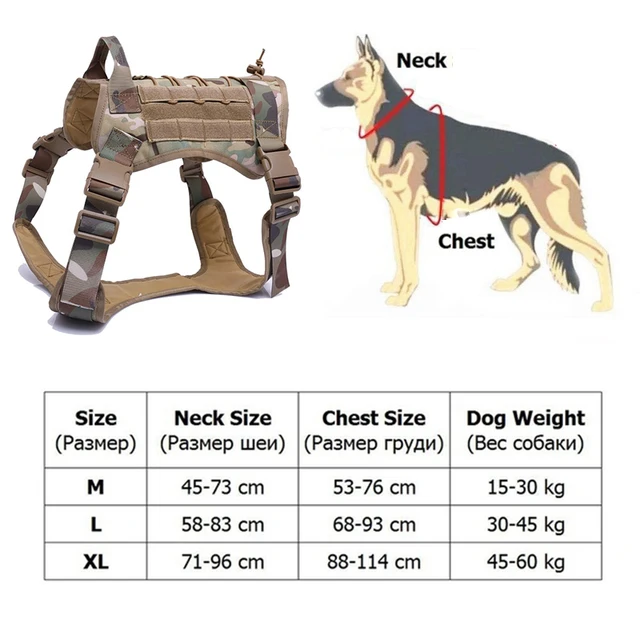 Tactical Dog Harness German Shepherd SIZE MEDIUM LARGE XL 5