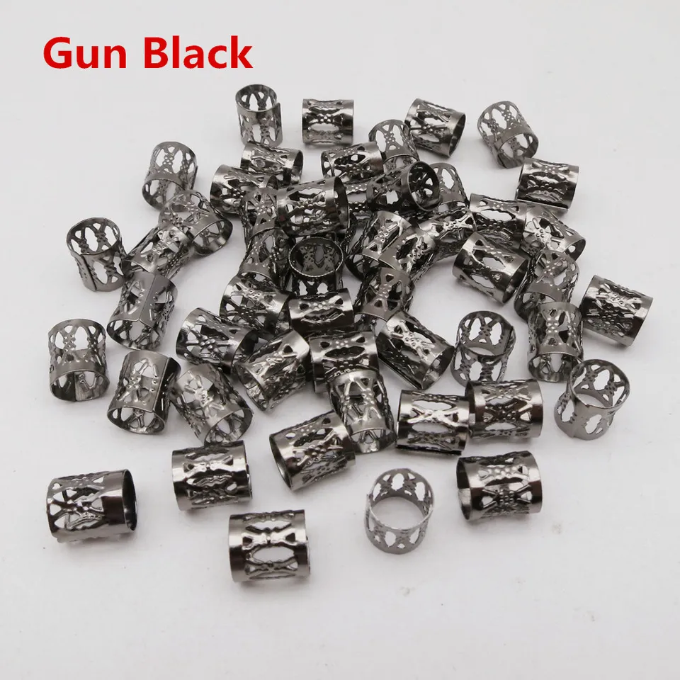100pcs Lot Golden Silver Adjustable Micro Hair Dread Braids