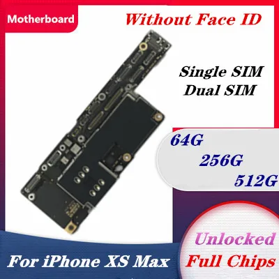 Для IPhone XS MAX материнская плата без распознавания лица Замена для Iphone Xs Max 1 SIM / 2