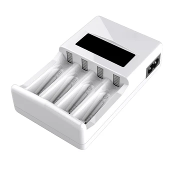 

Universal Battery Charger 4 Slots Batteries Charger LCD Display Charger for AA /AAA Rechargeable Batteries Quick Charge Adapter