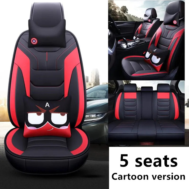 

High Quality PU Leather car seat cover For Hyundai Accent RB Solaris For Suzuki JIMNY ( Front + Rear ) 5-seat Seat cushion