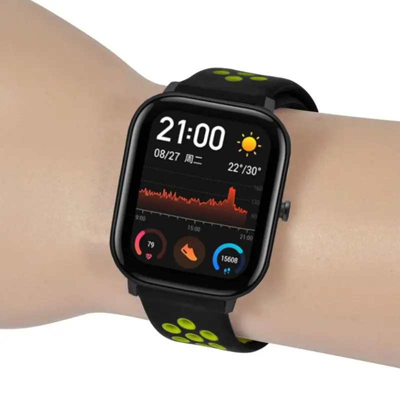 Мягкий силиконовый ремешок для наручных часов для Xiaomi Huami Amazfit GTS/GTR 42 мм часы