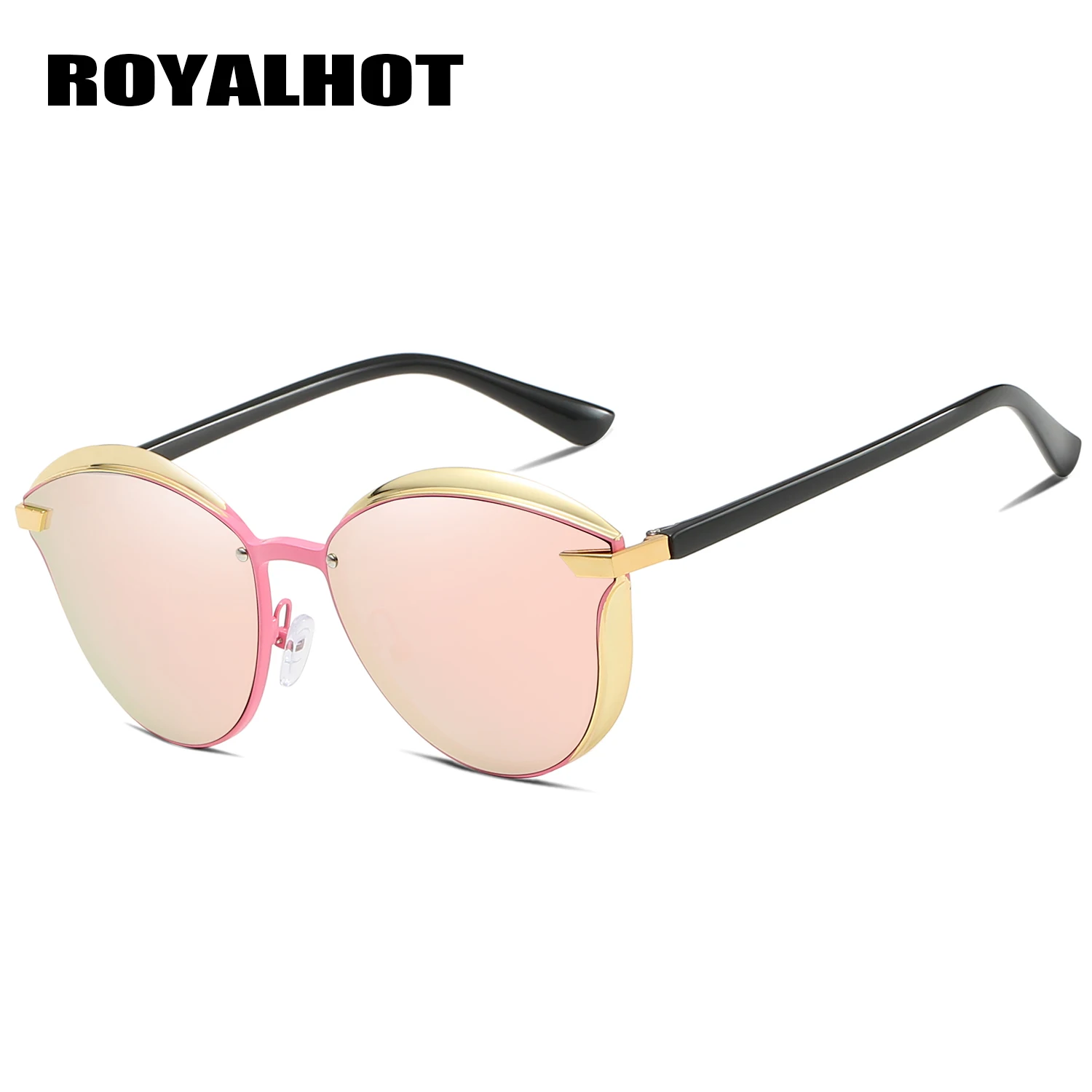 RoyalHot, женские, мужские, Ретро стиль, поляризационные, сплав, качество, овальная оправа, солнцезащитные очки, для вождения, солнцезащитные очки, оттенки, Oculos masculino, мужские, 900123 - Цвет линз: Pink