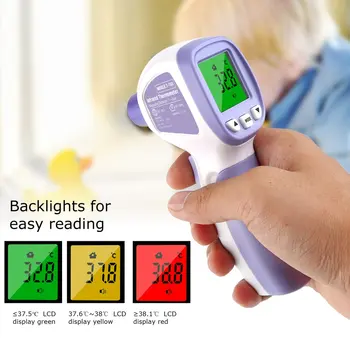 

Digital Temperature Infrared Thermometer abs Non-Contact Temperature Meter Pyrometer IR-50 ~ 600C Laser Point Tool 1pcs