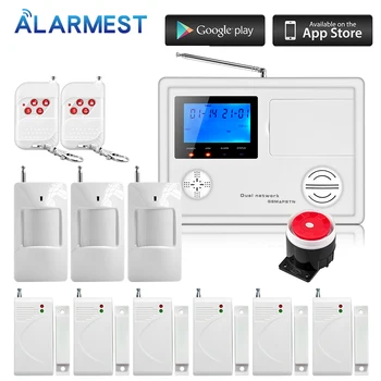 ALARMEST IOS/Android APP Remote Control 99 Wireless 4 Wired Zone GSM PSTN Home Protection Security Burglar Voice Alarm System