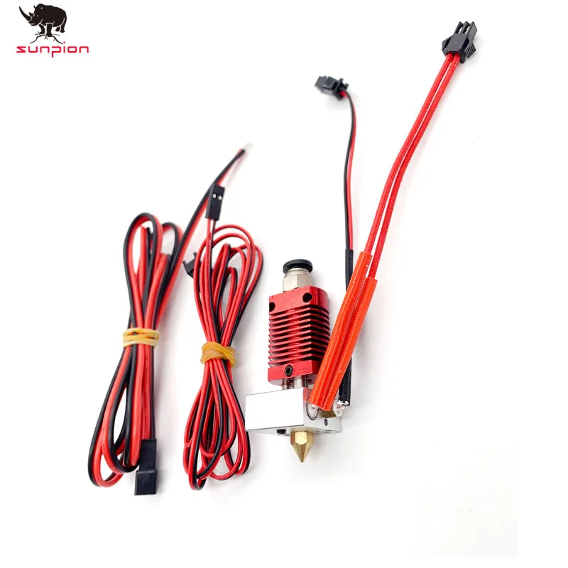 3d printer Accessories MK8 Original 0.4 Nozzle Set +Heating tube+100k Ohm NTC 3950 Thermistor for cr10 /cr10s /Ender-3X DIY I3