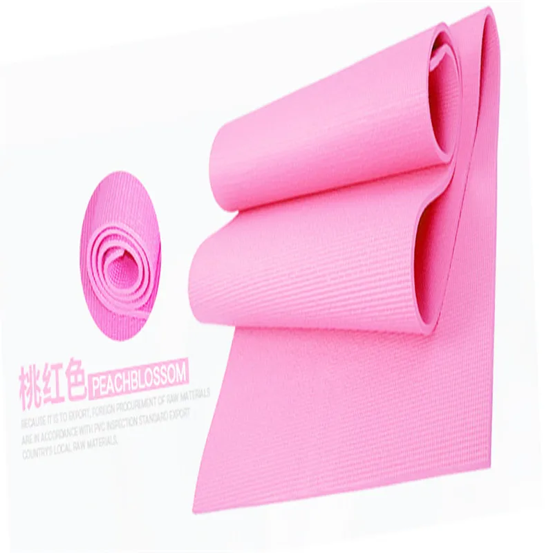 

Monochrome Exercise Mat Anti-slip Pad Beginners PVC Anti-slip 3 Mm Single Layer Beginners Tablet Support Fitness Yoga Mat