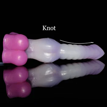 NNSX New Thick Ejaculation Dildo Jellyfish Color Werwolf Dildo Squirt Penis Syringe With Suction Cup Anal Plug Sex Toy Sex Shop 4