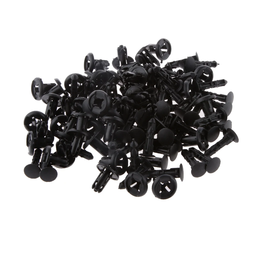 50 pcs Bumper Fender Clips Nylon Retainer Plastic Rivet 8mm Hole for Suzuki