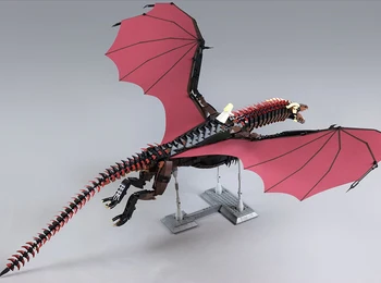

IN STOCK New Arrive Game of Thrones Dragon Black Death Balerion Action Figures Building Blocks Collectible Toys for Gift