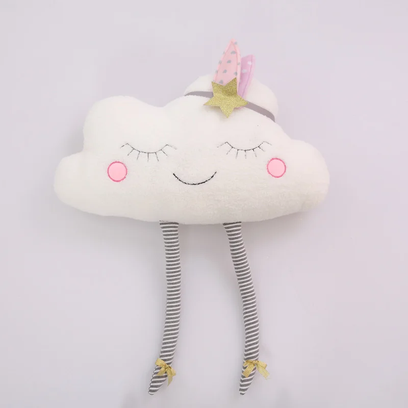 Плюшевая подушка с облаком, мягкая подушка, Kawaii Cloud, мягкие плюшевые игрушки для детей, детская подушка, подарок для девочки